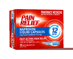 Pain Relief Naproxen Liquid Capsules