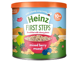 Heinz First Steps Mixed Berry Muesli 10+ Months- 260gm